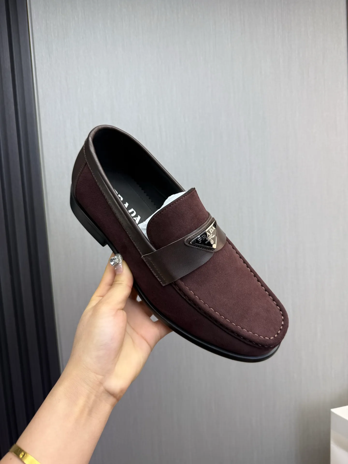 Factory price 580💰 ＰＲＡＤＡPrada. Men's business casual leather shoes, luxurious and noble👞All imported original brand leather materials, just to create a more comfortable wearing experience, upper: original cowhide. Frosted cowhide➕Imported full cowhide, original outsole✔️36-45 (45 non-returnable)